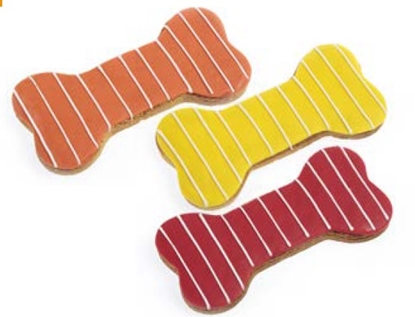 Picture of LARGE “STRIPES” BONE BISCUIT